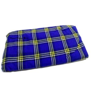 Yellow Stripes Blue Maasai Shuka