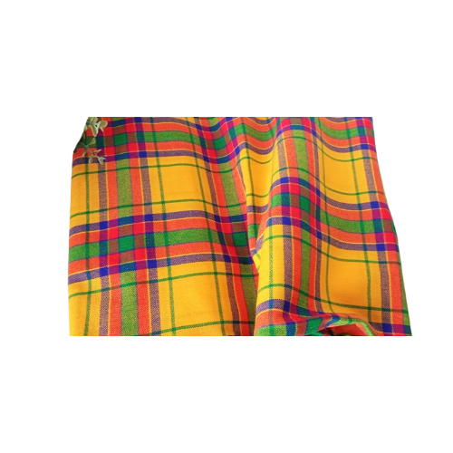 Checked Yellow Maasai Shuka