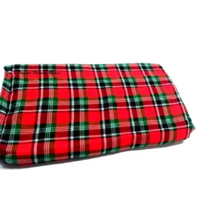 Green Black and White Stripes Red Maasai Shuka